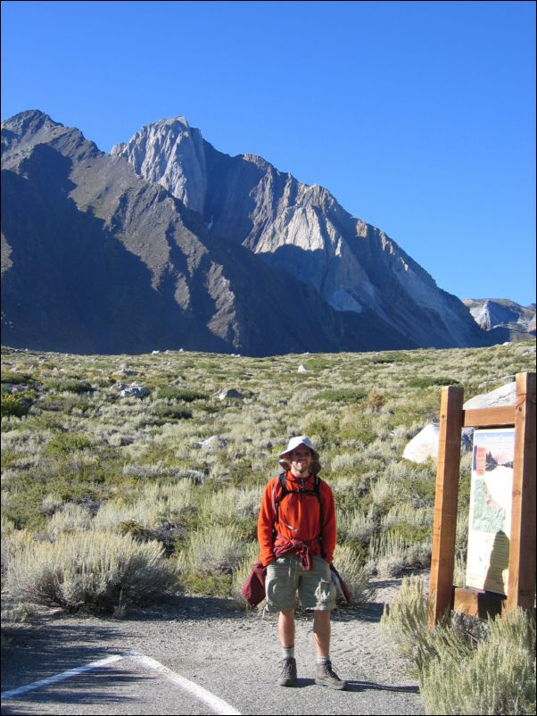 2005-09-10 Morrison (35) H at trailhead with object of desire